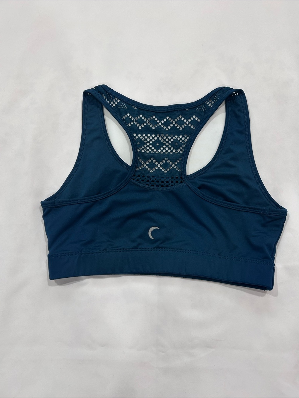 ZYIA Deep Teal Lace-Back Racerback Sports Bra
